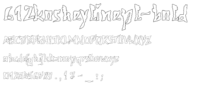 612KosheyLinePL-Bold font