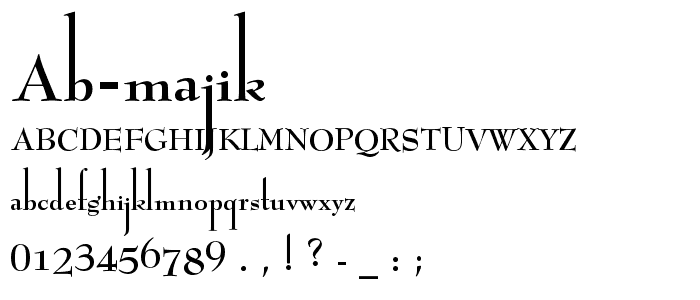 AB Majik font