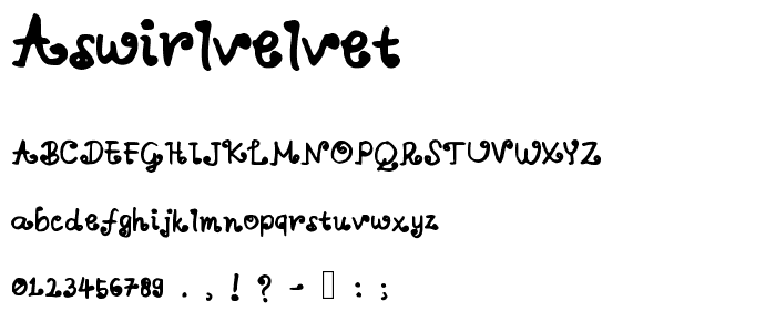 ASwirlVelvet font