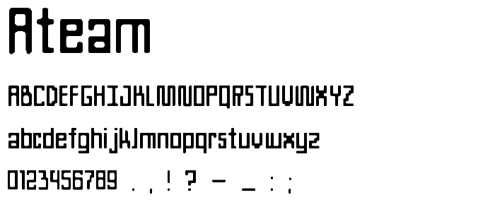 ATeam font