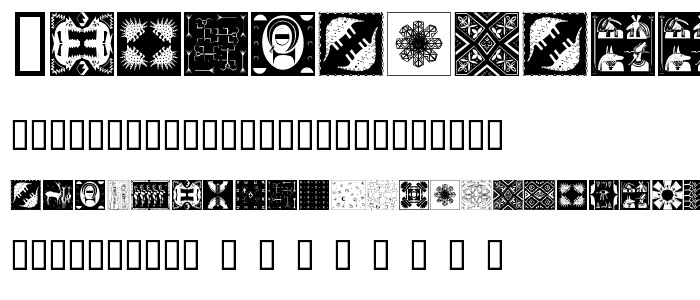 AfricanPattern font