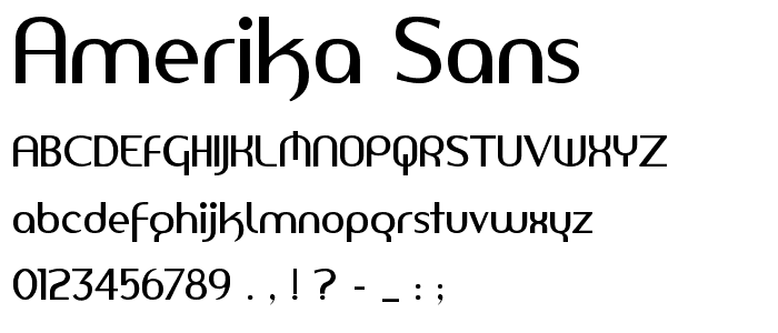 Amerika Sans font