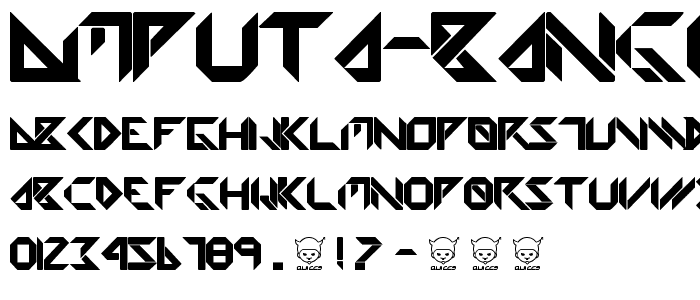 Amputa Bangiz font
