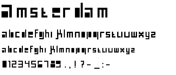 Amsterdam font
