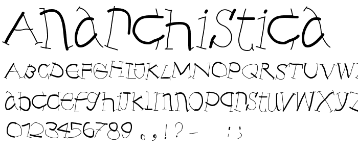 Anarchistica font
