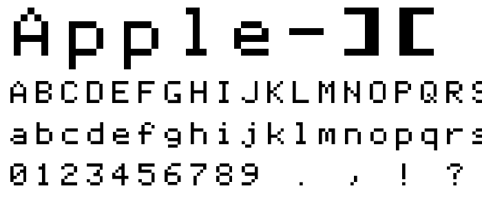 Apple ][ font