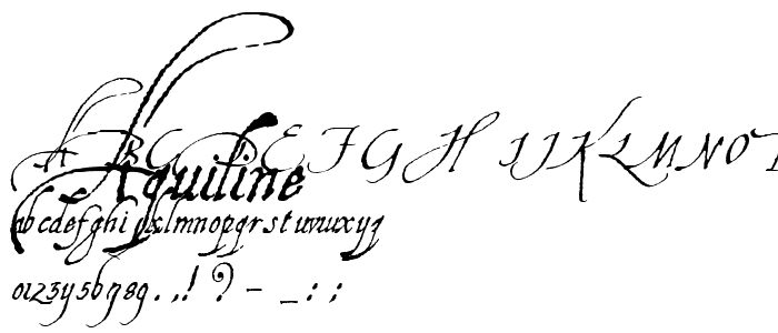 Aquiline font