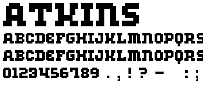 Atkins font