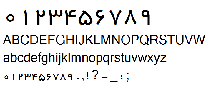 B Yekan font