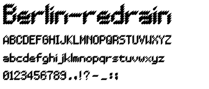 BERLIN REDRAIN font