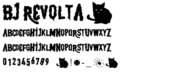 BJ REVOLTA font