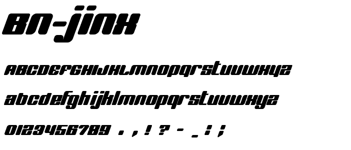 BN Jinx font