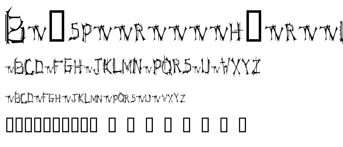 BT Speartooth TRIAL VERSION font