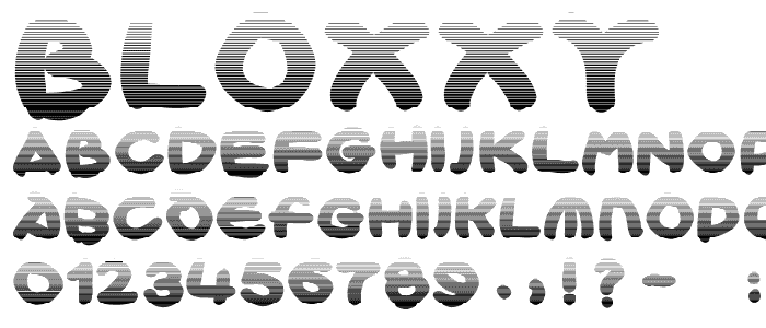 Bloxxy font