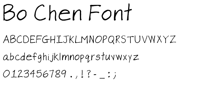 Bo Chen Font font