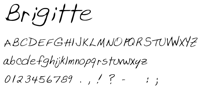Brigitte font