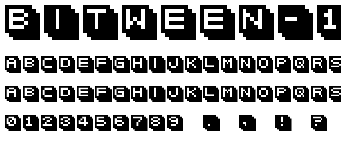 bitween 10 A font