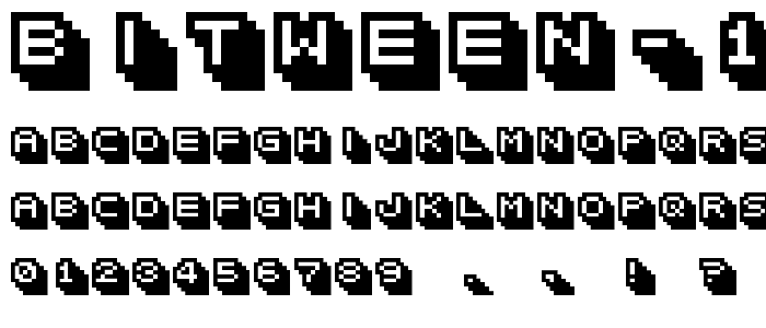 bitween 10 A2 font