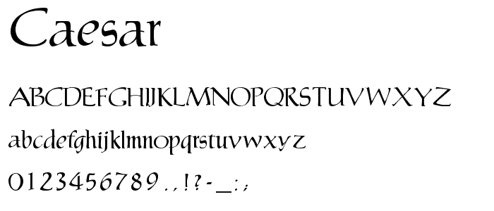 Caesar font