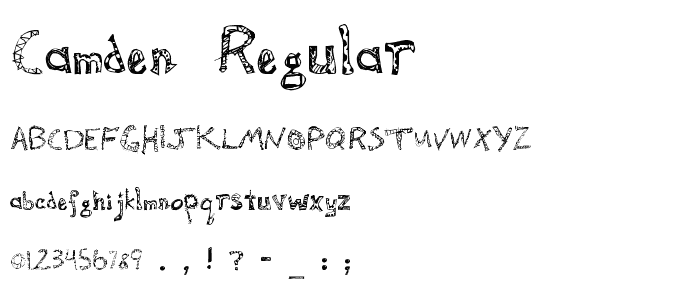 Camden Regular font