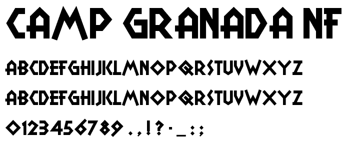 Camp Granada NF font