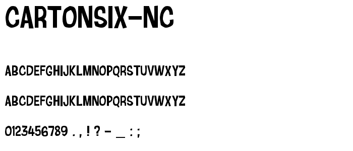Cartonsix NC font