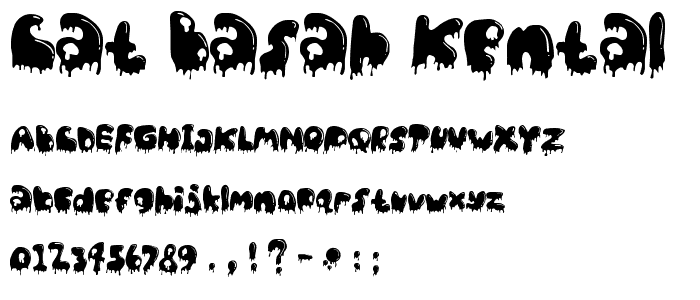 Cat Basah Kental___ font