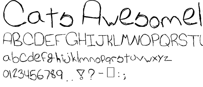 Cat_s Awesomely Awesome Font font