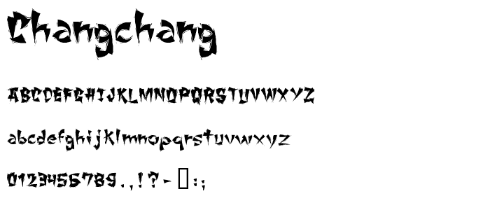 ChangChang font