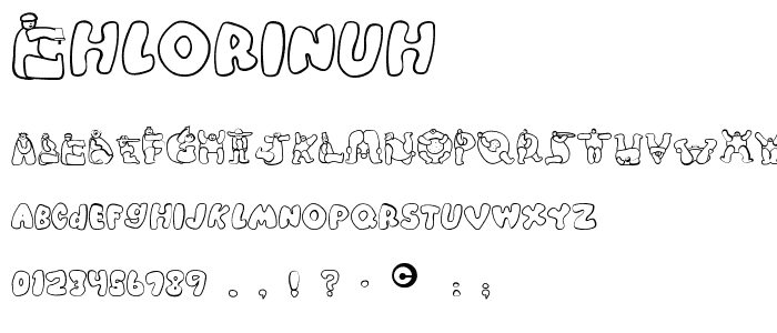 Chlorinuh font