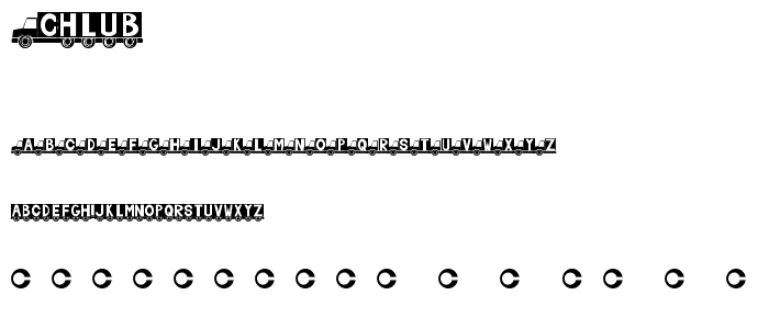 Chlub font