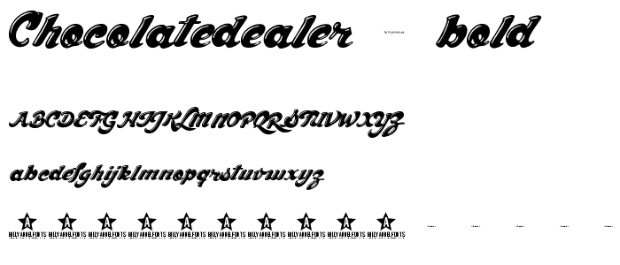 ChocolateDealer Bold font