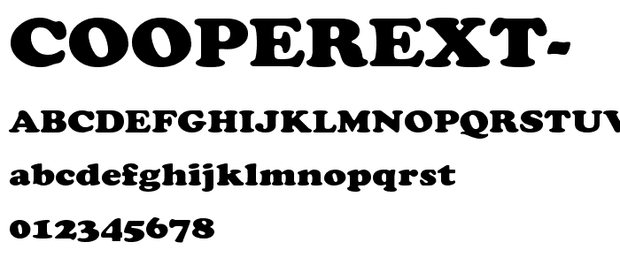 CooperExt-Heavy font