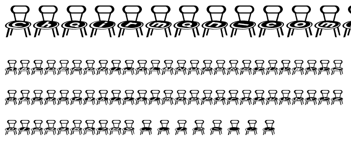 chairman complete font