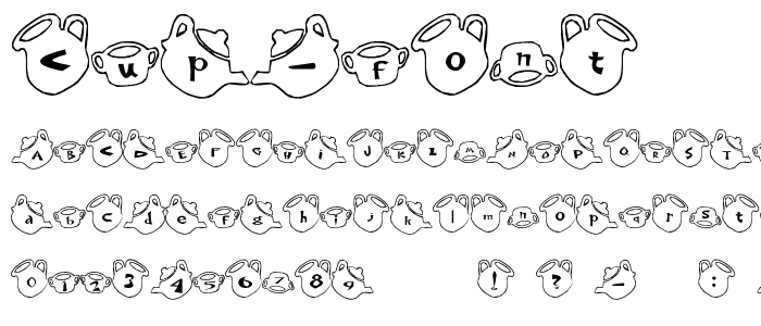 cup Font font