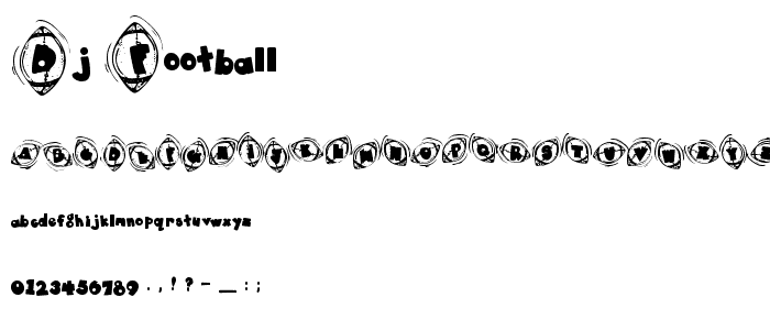 DJ Football font