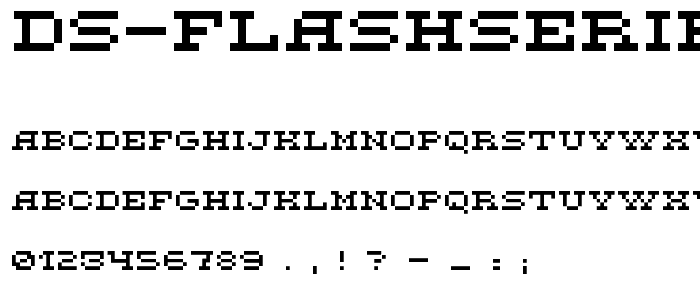 DS FlashSerif font