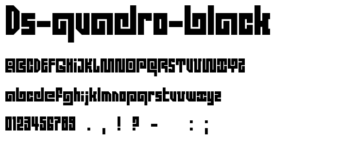 DS Quadro Black font
