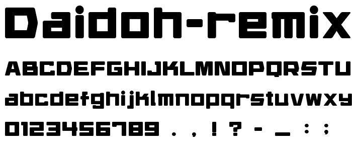 Daidoh Remix Round font