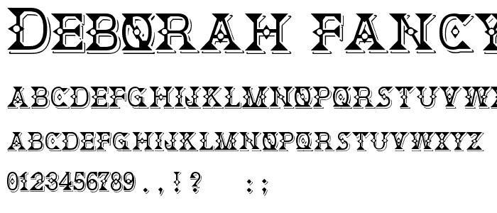 Deborah Fancy Dress font