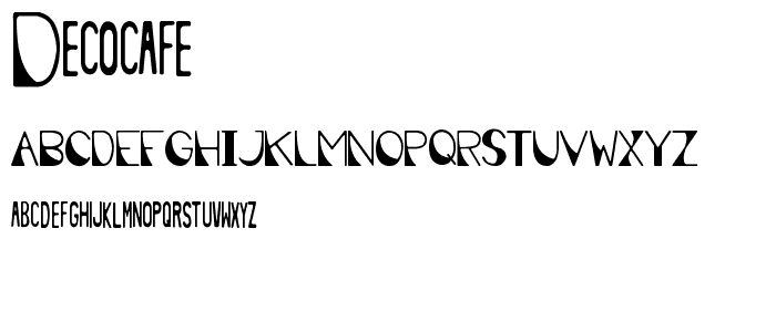 Deco Cafe font