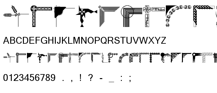 DesignerCorners font