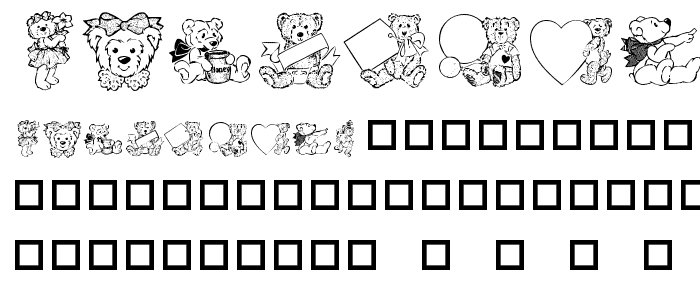 Destinys Teddybear Dings Three font