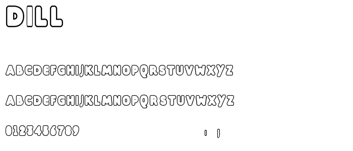Dill font