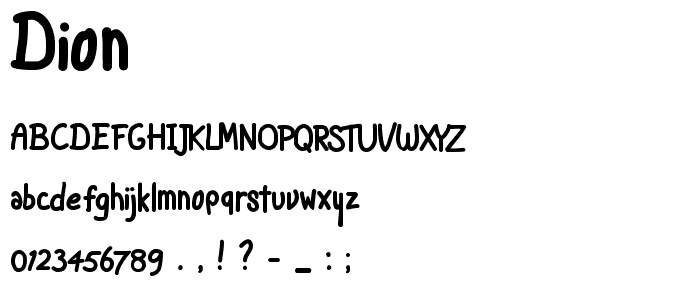 Dion font