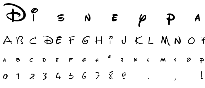 DisneyPark font