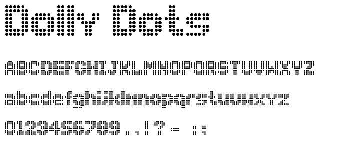 Dolly Dots font