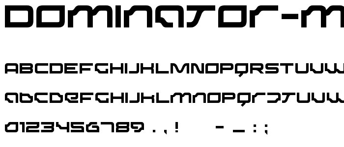 Dominator Medium font
