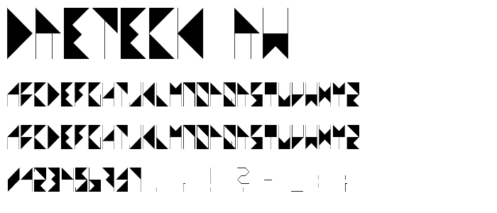 dreieck_rw font