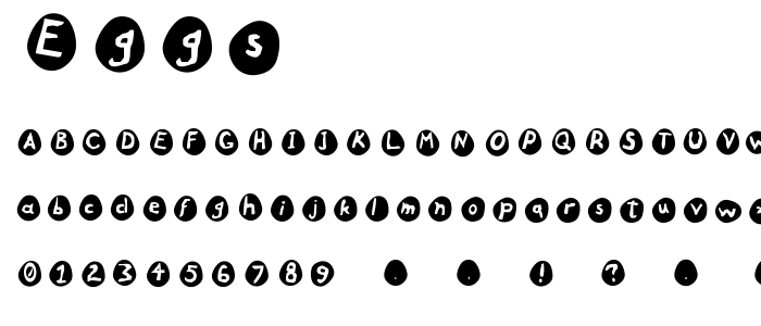 Eggs font